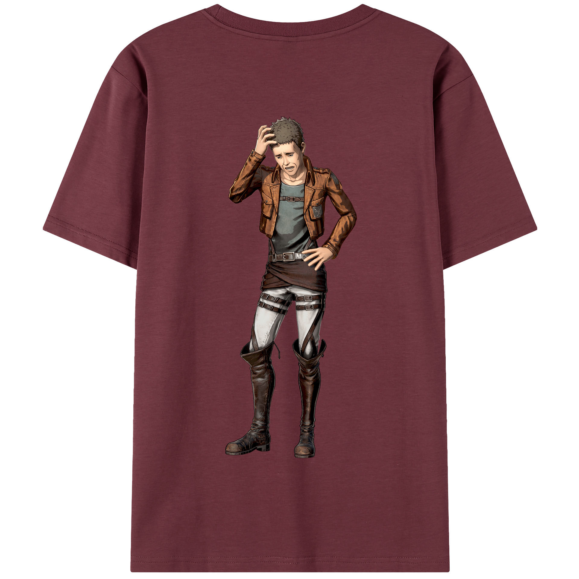 （画像用） 進撃の巨人 Attack on Titan 綿100％半袖Tシャツ（背面プリント）